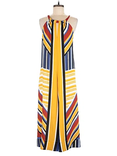 Pre-owned Bcbgmaxazria Jumpsuit In Yellow