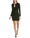 Bcbgmaxazria Keyhole Mini Dress In Black