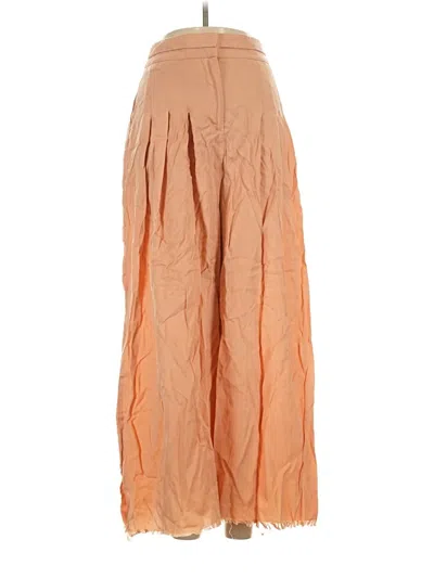 Pre-owned Bcbgmaxazria Khaki Pant In Orange