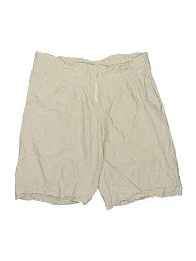 Pre-owned Bcbgmaxazria Khaki Shorts In Ivory