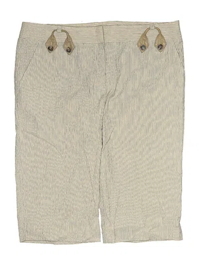 Pre-owned Bcbgmaxazria Khaki Shorts In White