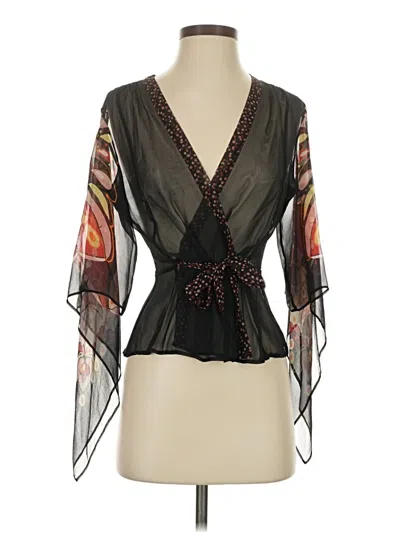 Pre-owned Bcbgmaxazria Kimono In Black