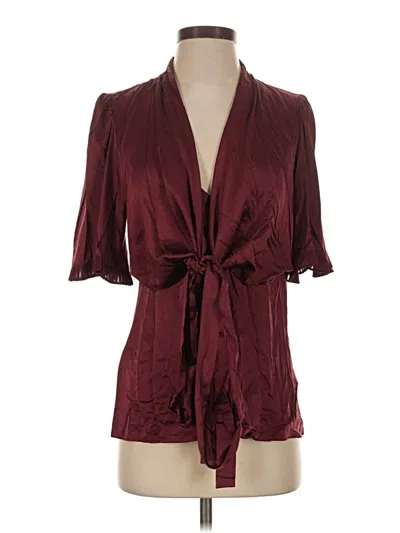 Pre-owned Bcbgmaxazria Kimono In Burgundy