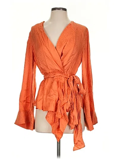 Pre-owned Bcbgmaxazria Kimono In Orange