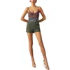 Bcbgmaxazria Larsen Womens Woven Utility Casual Shorts In Green