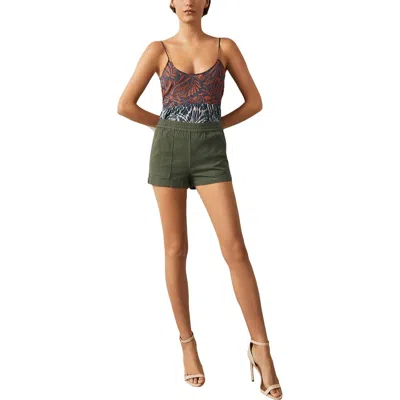 Bcbgmaxazria Larsen Womens Woven Utility Casual Shorts In Green