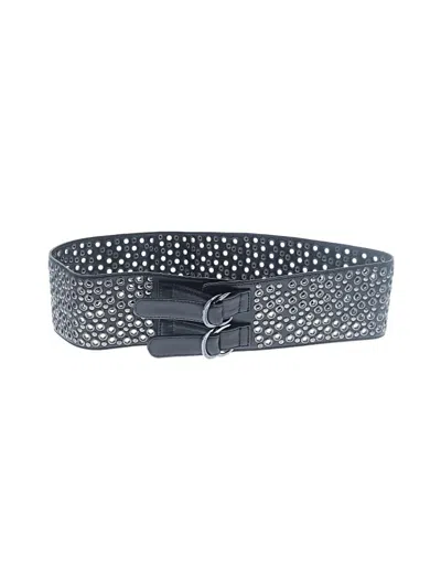 Pre-owned Bcbgmaxazria Leather Belt In Black