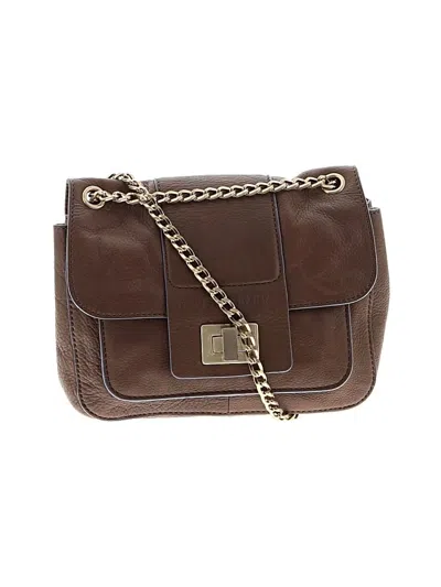 Pre-owned Bcbgmaxazria Leather Crossbody Bag In Brown