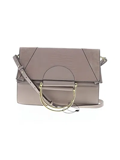 Pre-owned Bcbgmaxazria Leather Crossbody Bag In Tan