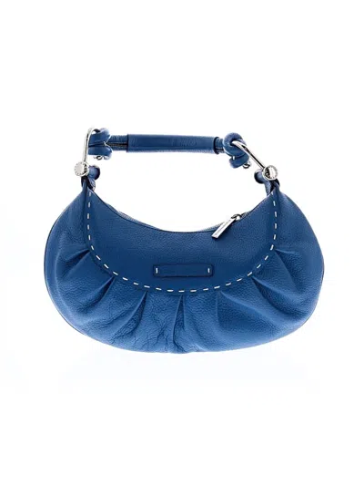 Pre-owned Bcbgmaxazria Leather Hobo Bag In Blue