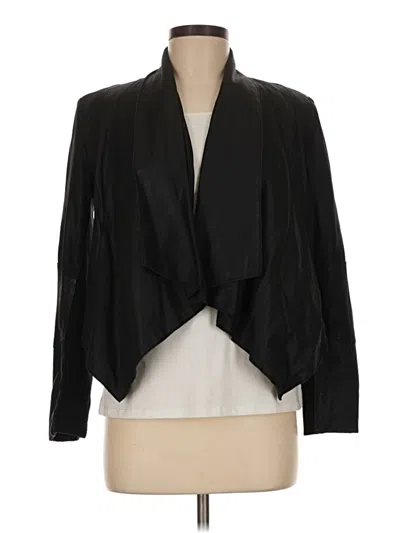 Pre-owned Bcbgmaxazria Leather Jacket In Black