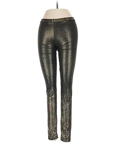 Pre-owned Bcbgmaxazria Leggings In Gold