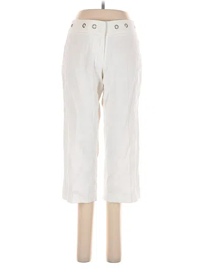 Pre-owned Bcbgmaxazria Linen Pants In White