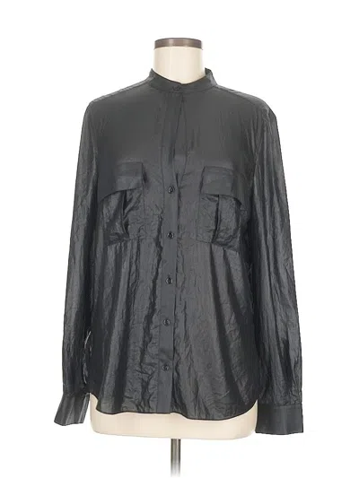 Pre-owned Bcbgmaxazria Long Sleeve Blouse In Black