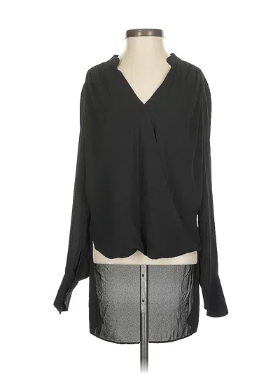 Pre-owned Bcbgmaxazria Long Sleeve Blouse In Black