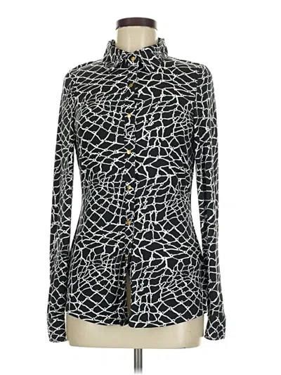 Pre-owned Bcbgmaxazria Long Sleeve Blouse In Black