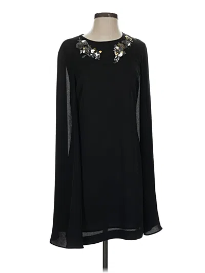 Pre-owned Bcbgmaxazria Long Sleeve Blouse In Black