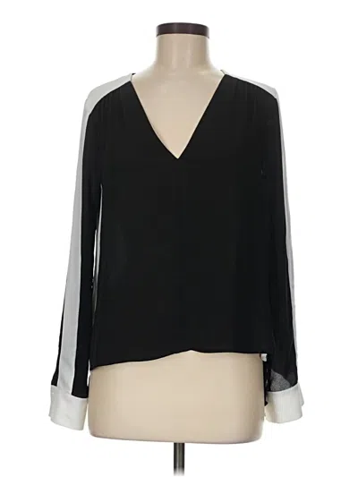 Pre-owned Bcbgmaxazria Long Sleeve Blouse In Black
