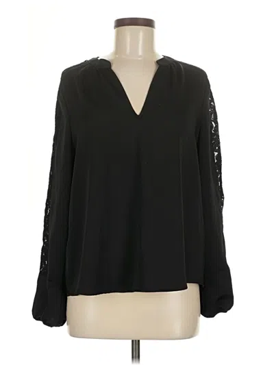 Pre-owned Bcbgmaxazria Long Sleeve Blouse In Black