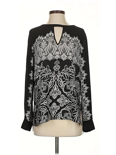 Pre-owned Bcbgmaxazria Long Sleeve Blouse In Black