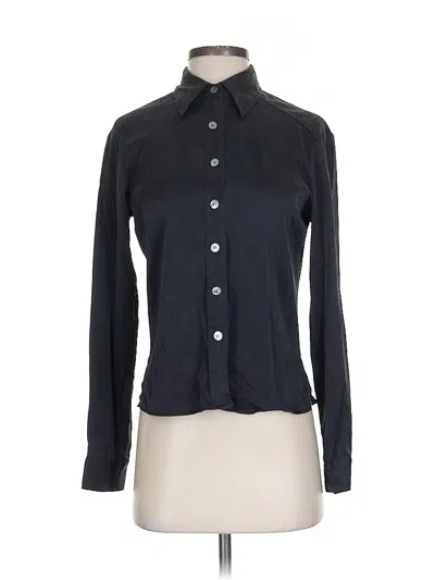 Pre-owned Bcbgmaxazria Long Sleeve Blouse In Black