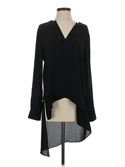 Pre-owned Bcbgmaxazria Long Sleeve Blouse In Black