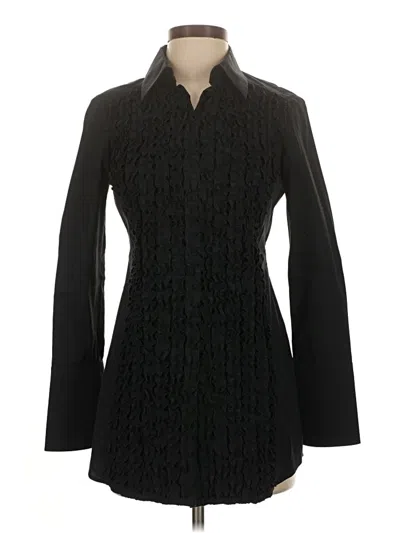 Pre-owned Bcbgmaxazria Long Sleeve Blouse In Black