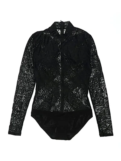 Pre-owned Bcbgmaxazria Long Sleeve Blouse In Black