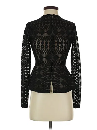 Pre-owned Bcbgmaxazria Long Sleeve Blouse In Black