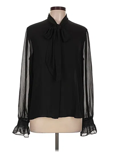 Bcbgmaxazria Long Sleeve Blouse In Black