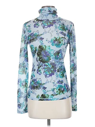 Pre-owned Bcbgmaxazria Long Sleeve Blouse In Blue