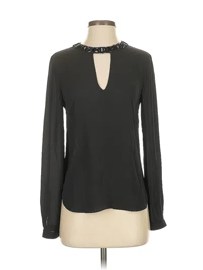 Pre-owned Bcbgmaxazria Long Sleeve Blouse In Gray