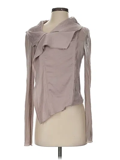 Pre-owned Bcbgmaxazria Long Sleeve Blouse In Gray