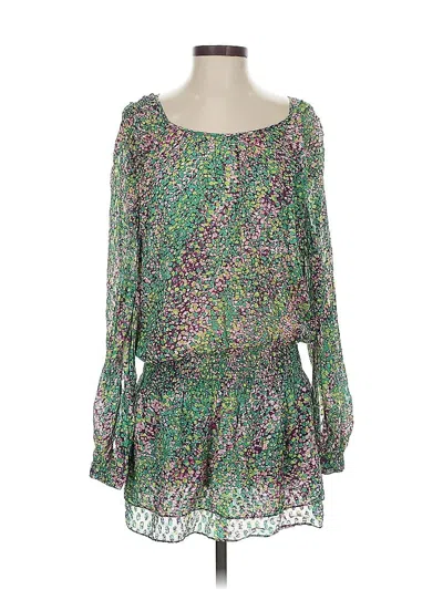 Pre-owned Bcbgmaxazria Long Sleeve Blouse In Green