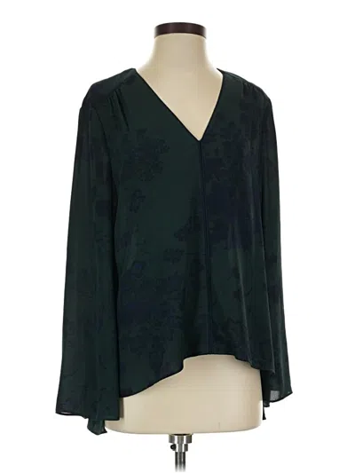 Pre-owned Bcbgmaxazria Long Sleeve Blouse In Green