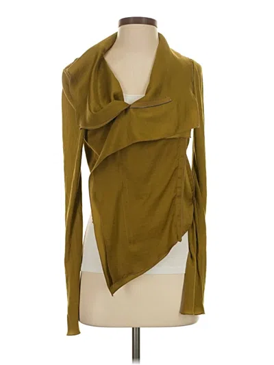 Pre-owned Bcbgmaxazria Long Sleeve Blouse In Green
