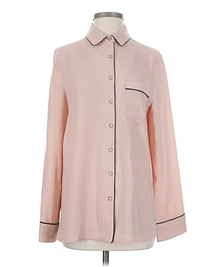 Pre-owned Bcbgmaxazria Long Sleeve Blouse In Pink
