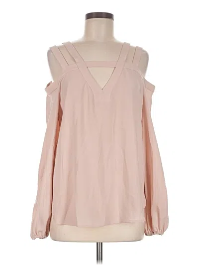 Pre-owned Bcbgmaxazria Long Sleeve Blouse In Pink