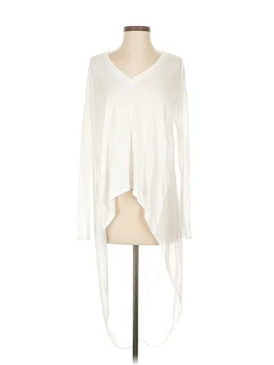 Pre-owned Bcbgmaxazria Long Sleeve Blouse In White
