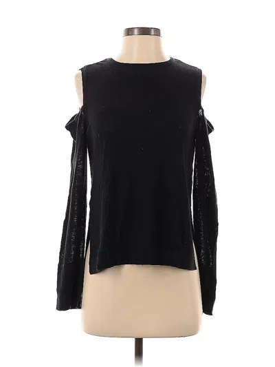 Pre-owned Bcbgmaxazria Long Sleeve T-shirt In Black