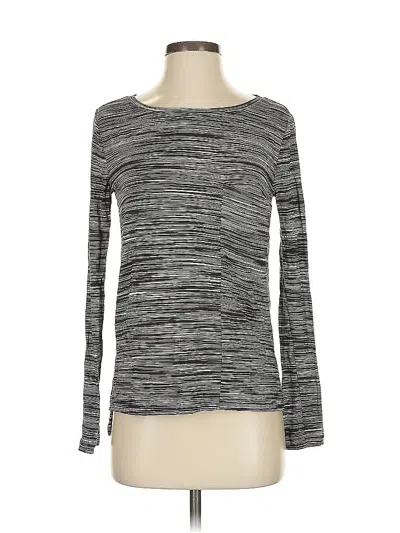 Pre-owned Bcbgmaxazria Long Sleeve T-shirt In Gray