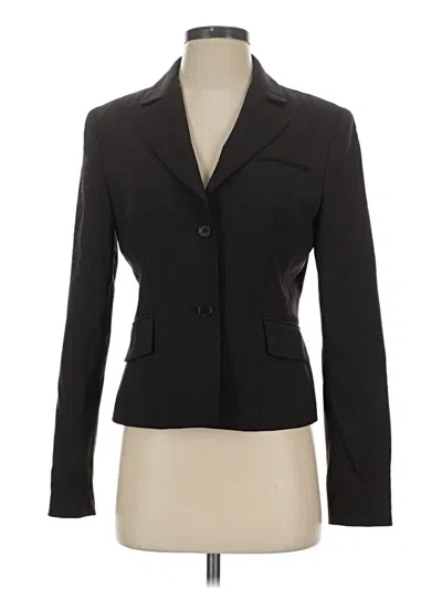 Pre-owned Bcbgmaxazria Long Sleeve Top Black Square Neckline Tops