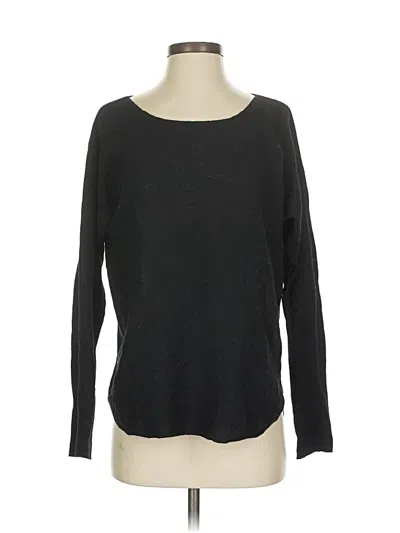 Pre-owned Bcbgmaxazria Long Sleeve Top Blue Boatneck Tops