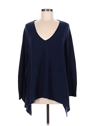 Pre-owned Bcbgmaxazria Long Sleeve Top Purple V-neck Tops