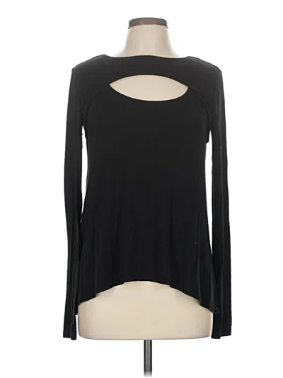 Pre-owned Bcbgmaxazria Long Sleeve T-shirt In Black