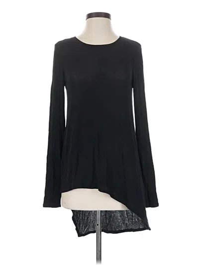 Pre-owned Bcbgmaxazria Long Sleeve T-shirt In Black