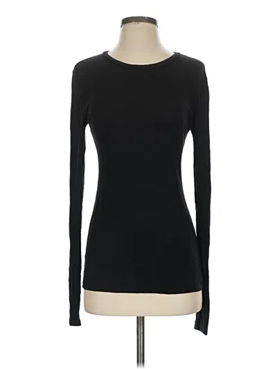 Pre-owned Bcbgmaxazria Long Sleeve T-shirt In Black