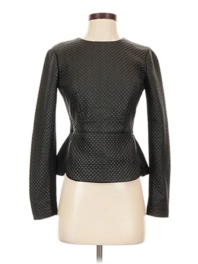 Pre-owned Bcbgmaxazria Long Sleeve T-shirt In Black