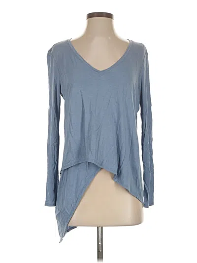 Pre-owned Bcbgmaxazria Long Sleeve T-shirt In Blue