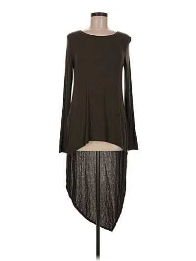 Pre-owned Bcbgmaxazria Long Sleeve T-shirt In Brown